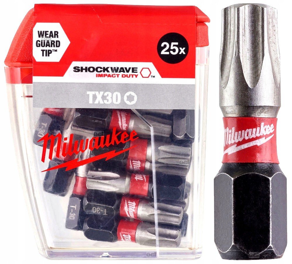 MILWAUKEE Біта SHOCKWAVE , TX30, 25мм, (25шт) | 4932430886