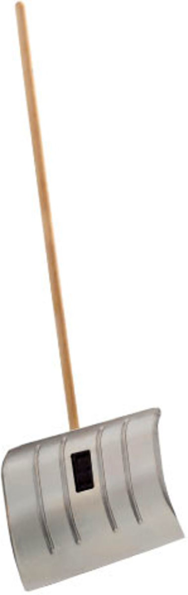 VIROK Лопата для снігу ALUICE 50, 360 x 500 x 1360 мм алюмінієва, дерев'яна ручка (ILAL50) | 13V023