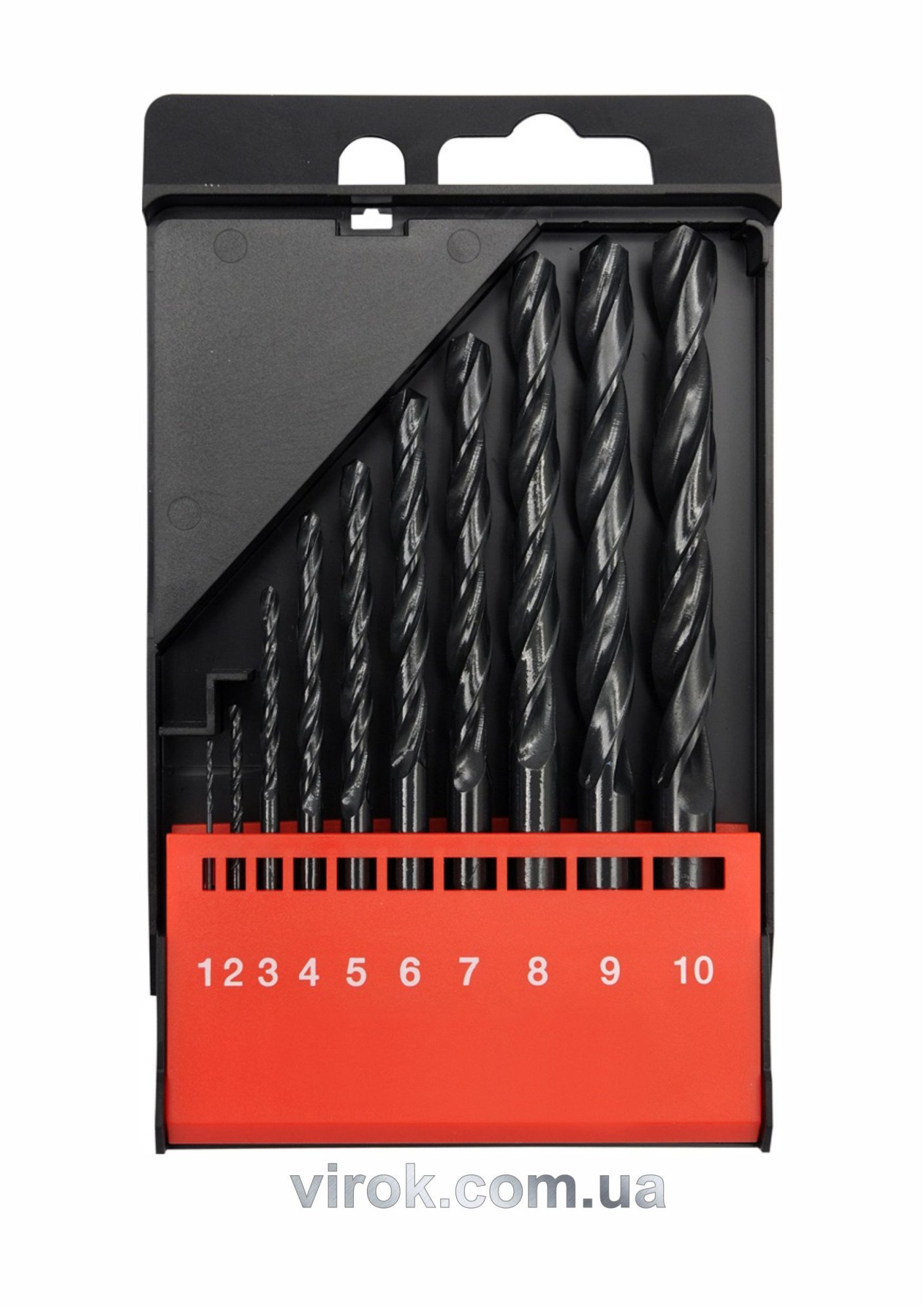 YATO Свердла по металу YATO : HSS, Ø=1-10 мм. (Набір/10 шт.)  | YT-4461