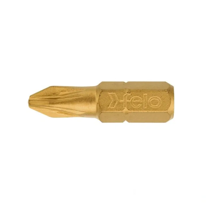 Бита FELO PZ1х25 мм TIN, 1/4, С 6,3 (2 шт.) (02101070)