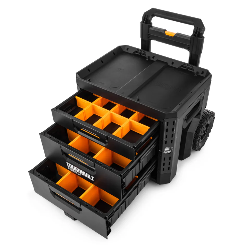 TOUGHBUILT Ящик для інструментів TB-B1-D-R93 StackTech на колесах з 1+2 висувними шухлядами