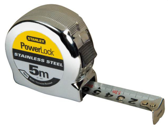 STANLEY 0-33-299 Рулетка "Powerlock®", 5м х 19мм, полотно из нержавеющей стали, в пластиковом корпус