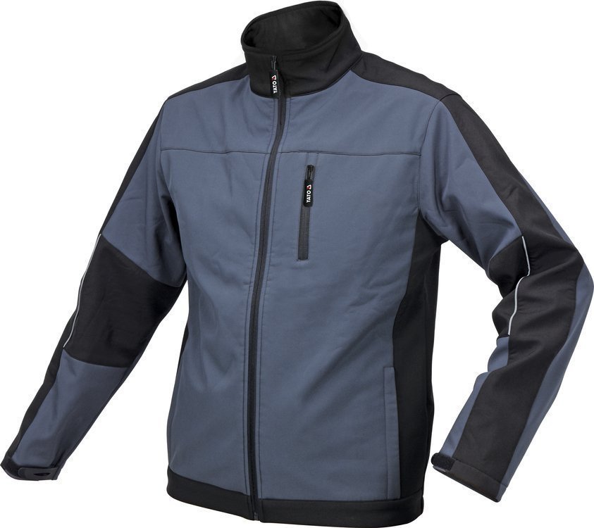 YATO Куртка робоча SOFTSHELL YATO розмір XL, чорно-темно-сіра, 3 кишені, 96% поліестер і 4% спандекс