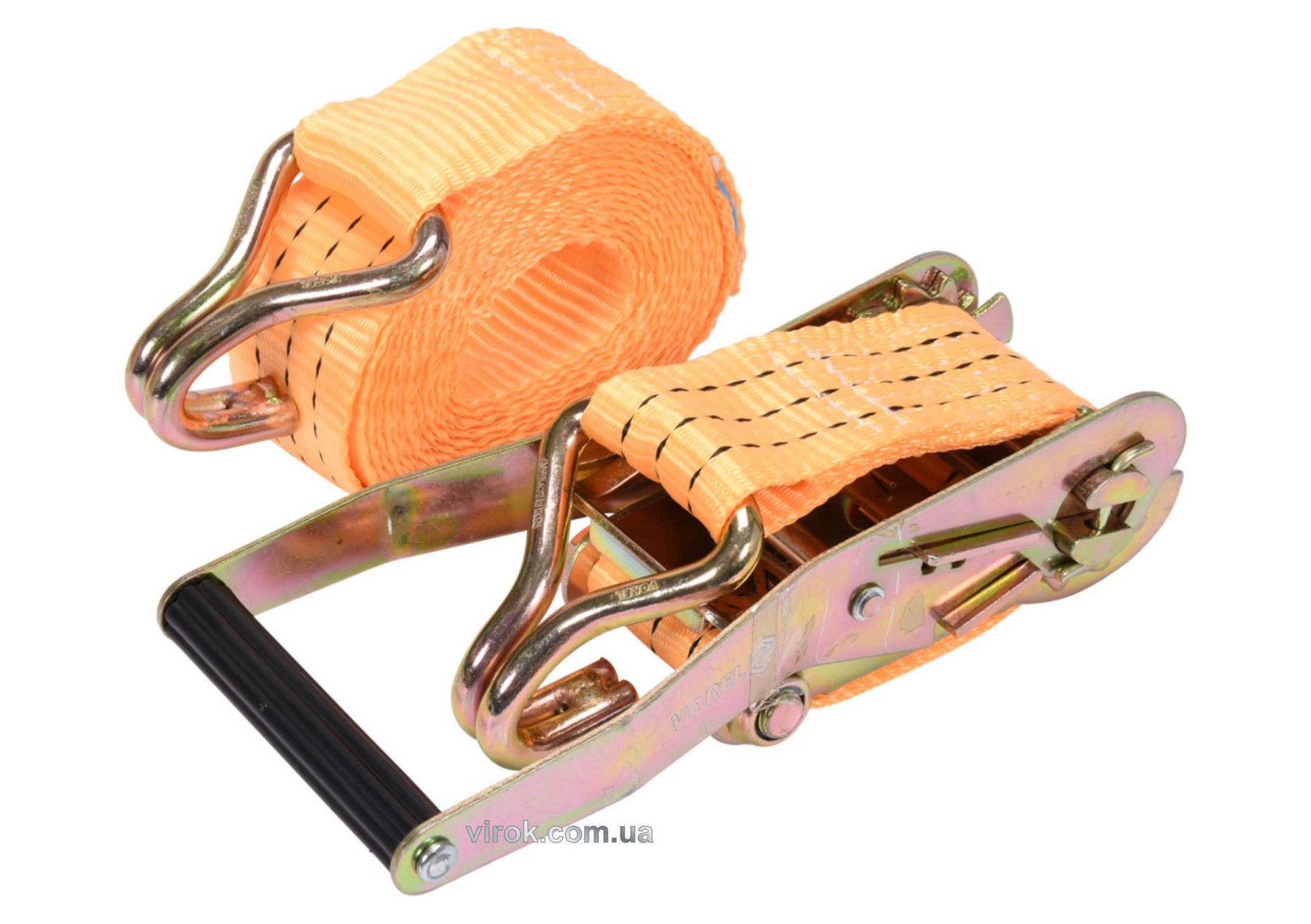 VOREL Пас для кріплення багажу з тріщаткою : сила натягу- 1500/3000 daN, 4 м х 50 мм, 2 шт.  | 82405