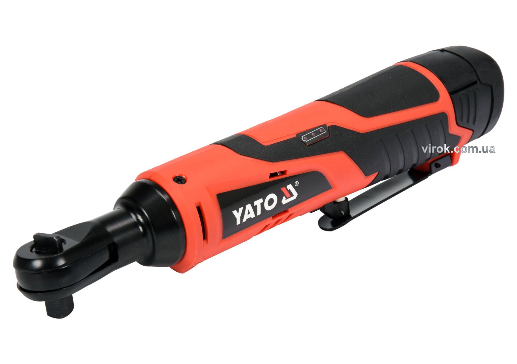 YATO Тріщатка ударна акумуляторна YATO : Li-Ion 12 В, 2 Агод, 3/8", 45 Нм + 4 торцеві головки  | YT-