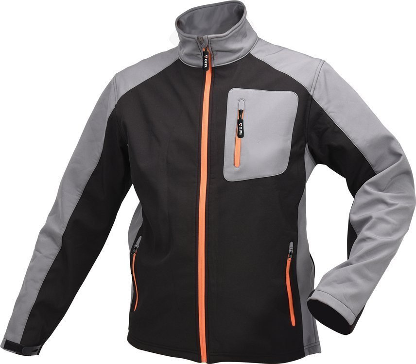YATO Куртка робоча SOFTSHELL YATO розмір XL, чорно-сіра, 3 кишені, 96% поліестер і 4% спандекс  | YT