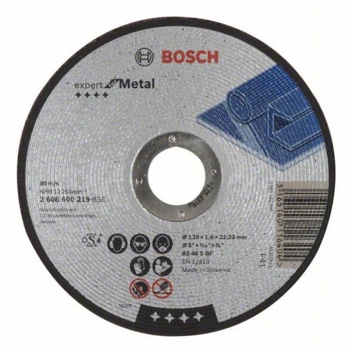 Bosch Круг відрізний 125х1,6х22 мм А24 Expert, метал