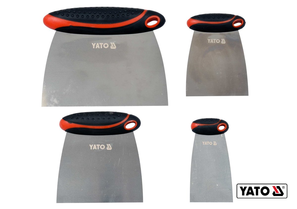 YATO Шпателі "японські" з нержавіючої сталі YATO : 50/75/100/150 мм, 4 шт  | YT-52790