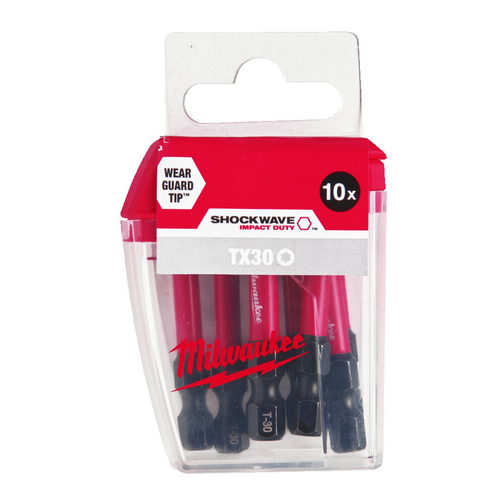 MILWAUKEE Біта SHOCKWAVE , TX30, 50мм, (10шт) | 4932471574