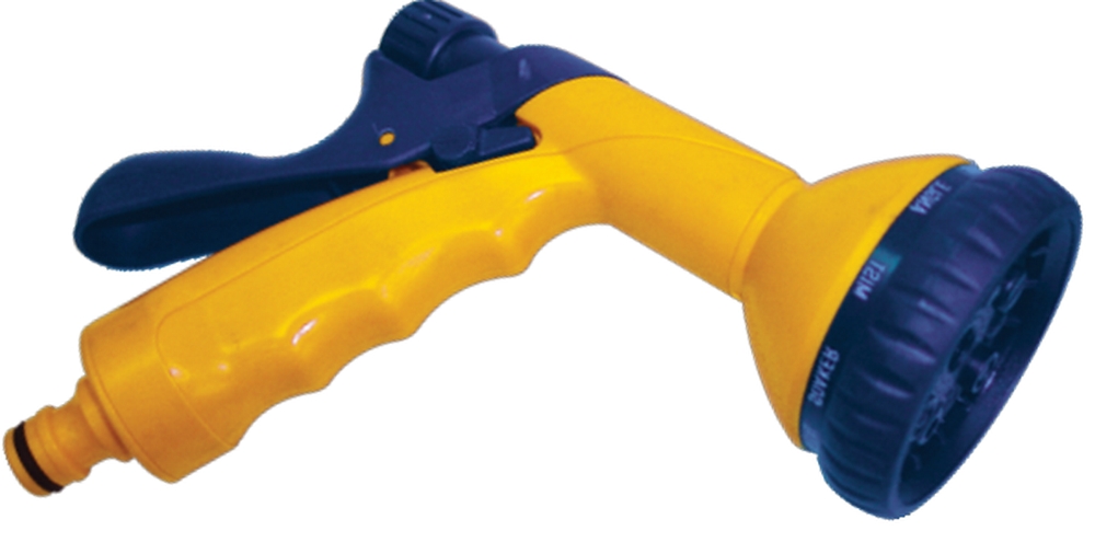 72-010 Пистолет-распылитель 10-позиционный пластиковый с фиксатором потока, Verano