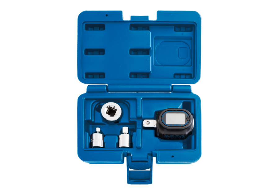 KING TONY Динамометрический адаптер серии "DIGITAL", 1/2", 40-200 Нм в кейсе с переходниками | 34417