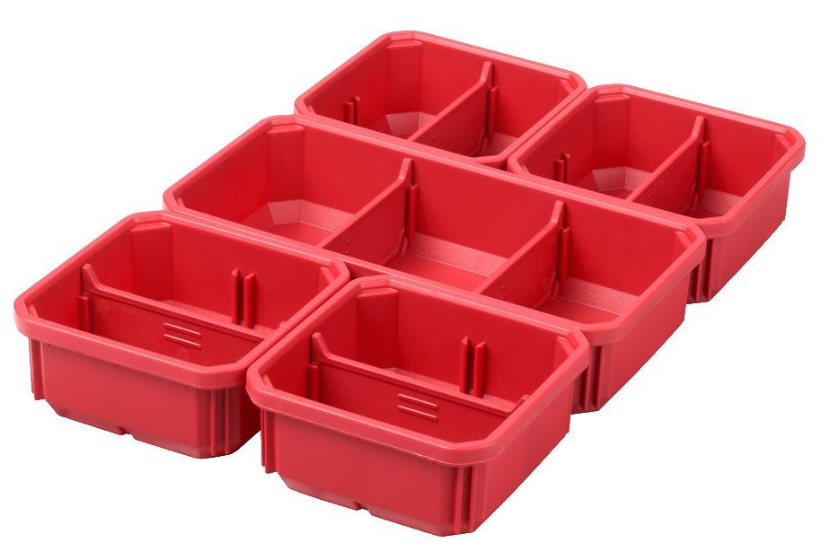 MILWAUKEE Контейнери запасні для тонких органайзерів PACKOUT , 5шт.  | 4932478301