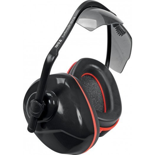 YATO Навушники протишумні комбіновані з захисними окулярами затемненими YATO DW | YT-74635