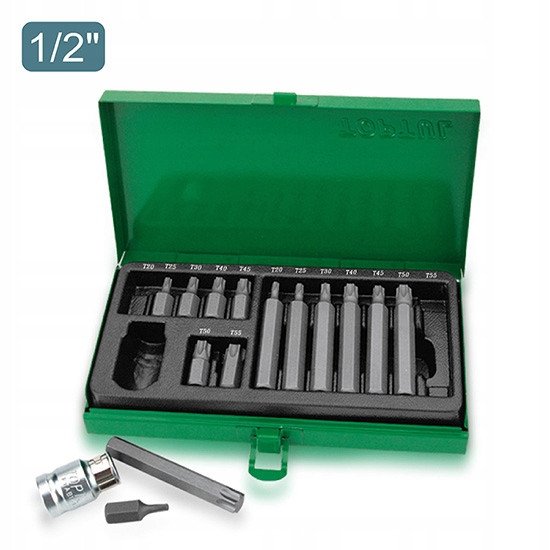 Набор биты для отвертки TORX TOPTUL 10мм 15ед. GAAD1506