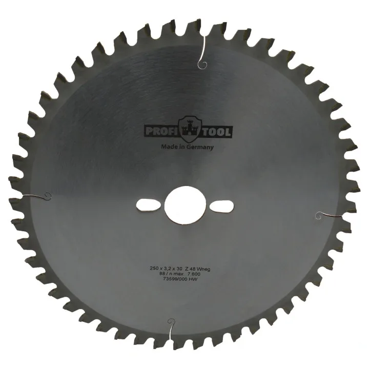 Диск пильный по дереву 250х3.2х2.2х30 мм, Z=48, форма зуба Wneg (ATBneg), поперечный рез PROFITOOL