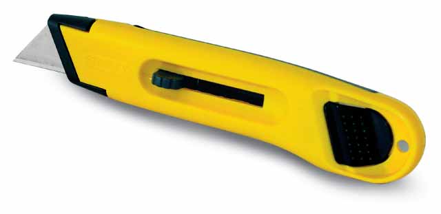 STANLEY 0-10-088 Нож 19мм трапеция 150мм выдвижное лезвие АВС-пластик серия Utility 