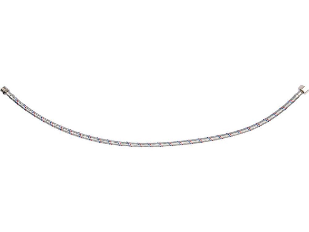 Шланг водопровідний з опліткою з нерж сталі FALA l= 800 мм, Ø= 8/12, з'єднання F-1/2" х M-3/8" 1 МПа