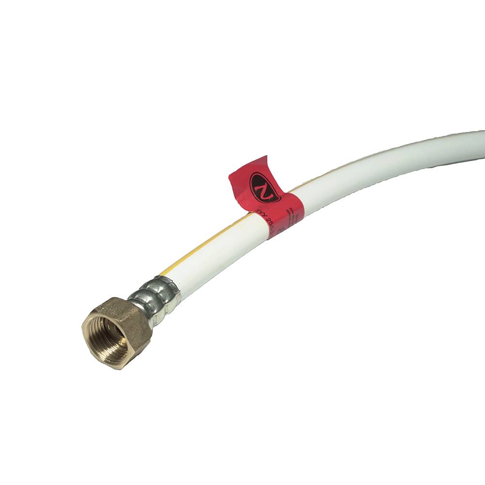 Шланг газовий, ПВХ, білий, мет.гайка L=500мм, 1/2 внутр./внутр. Україна | 77-750