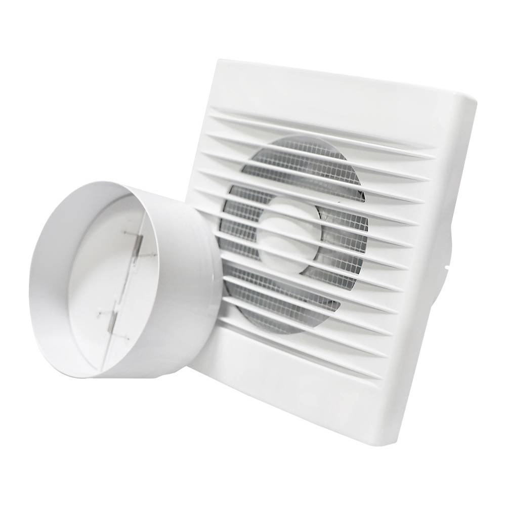 Вентилятор осьовий витяжний зі зворотнім клапаном Blow, d 100 мм, 100 м3, 15 Вт, з сіткою Air