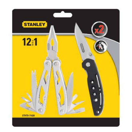 STANLEY STHT0-71028 Мульти инструмент + складной нож в комплекте