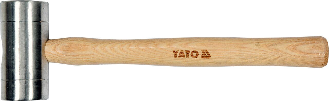 YATO Молоток алюмінієвий YATO : Ø50 x 320 мм, m= 580 г, дерев'яна ручка  | YT-45282