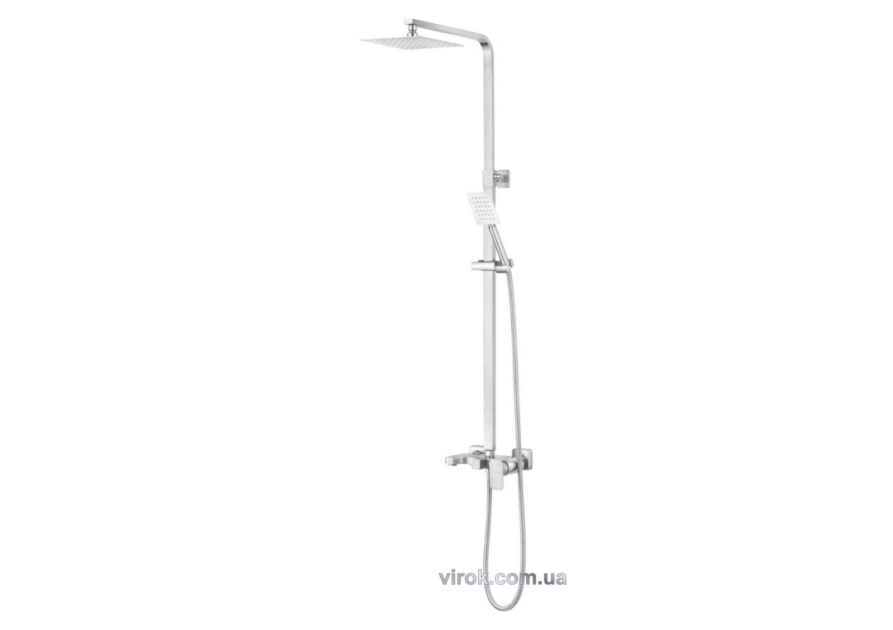 FALA Душовий комплект STEELY 4 : 2 функції, регульована висота 87- 131 см  | 75665