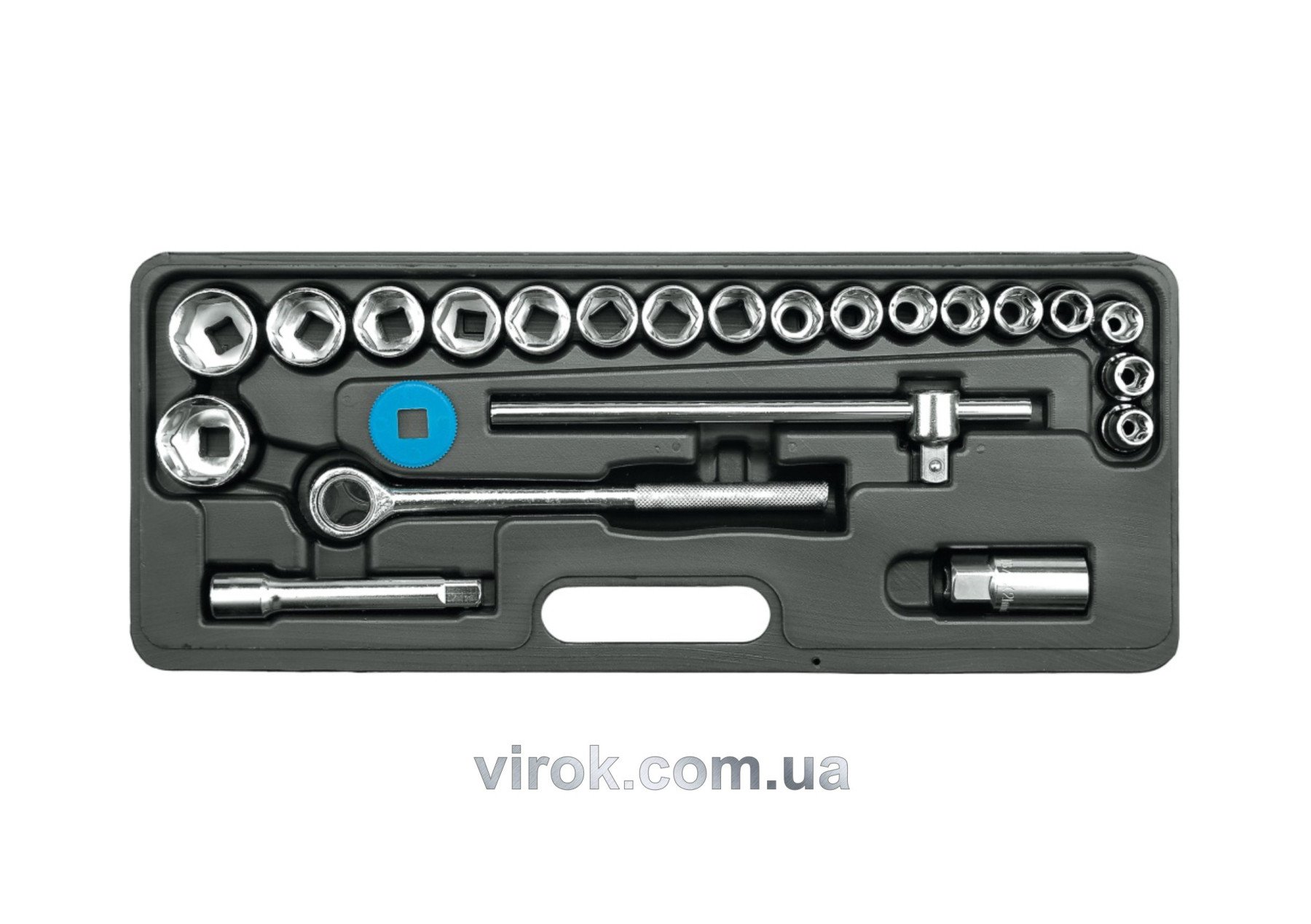 VOREL Набір головок торцевих : квадрат 1/2" з інструментами  | 58240