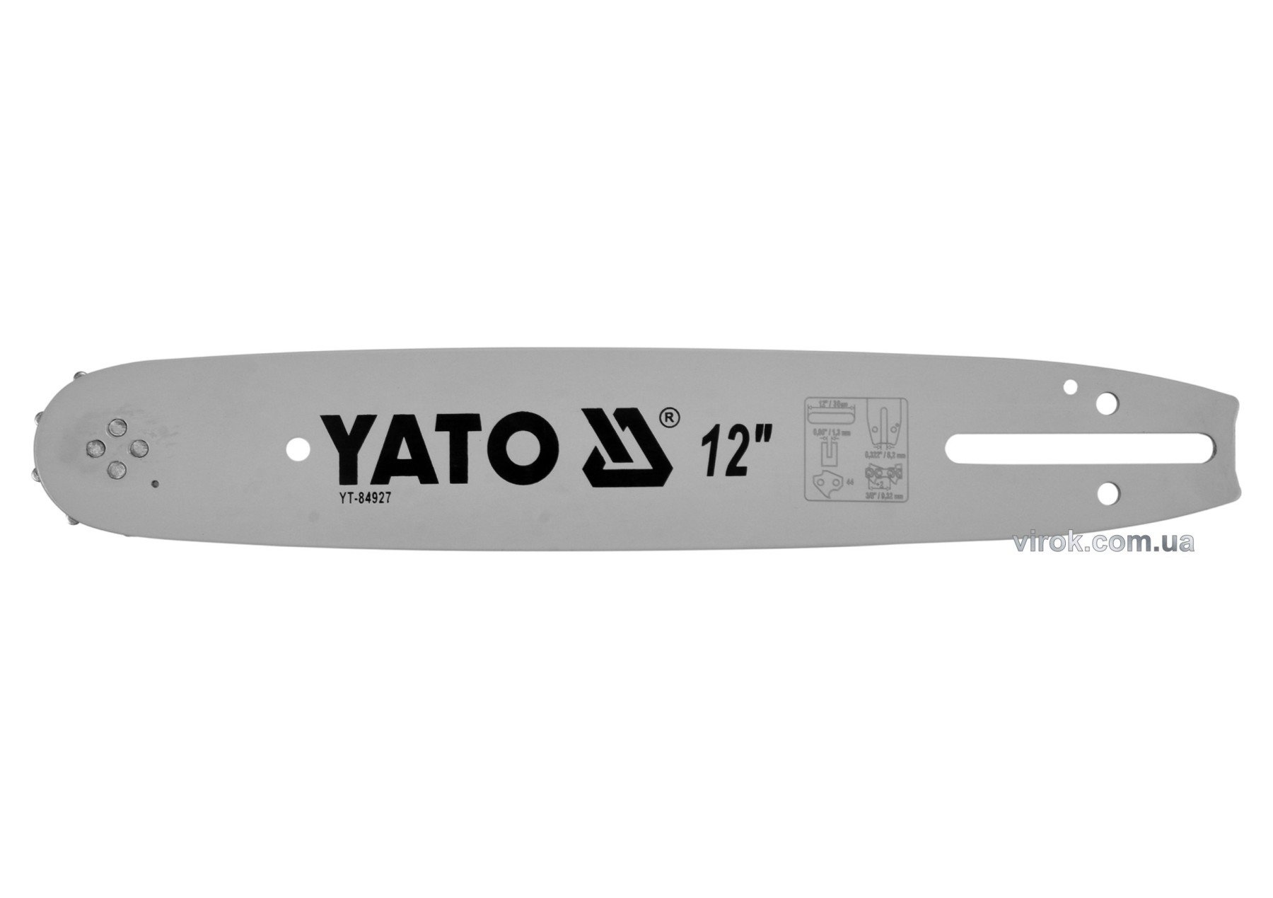 YATO Шина напрямна ланцюгової пили YATO l= 12"/ 30 см (44 ланки) для ланцюгів YT-84949, YT-84960  | 
