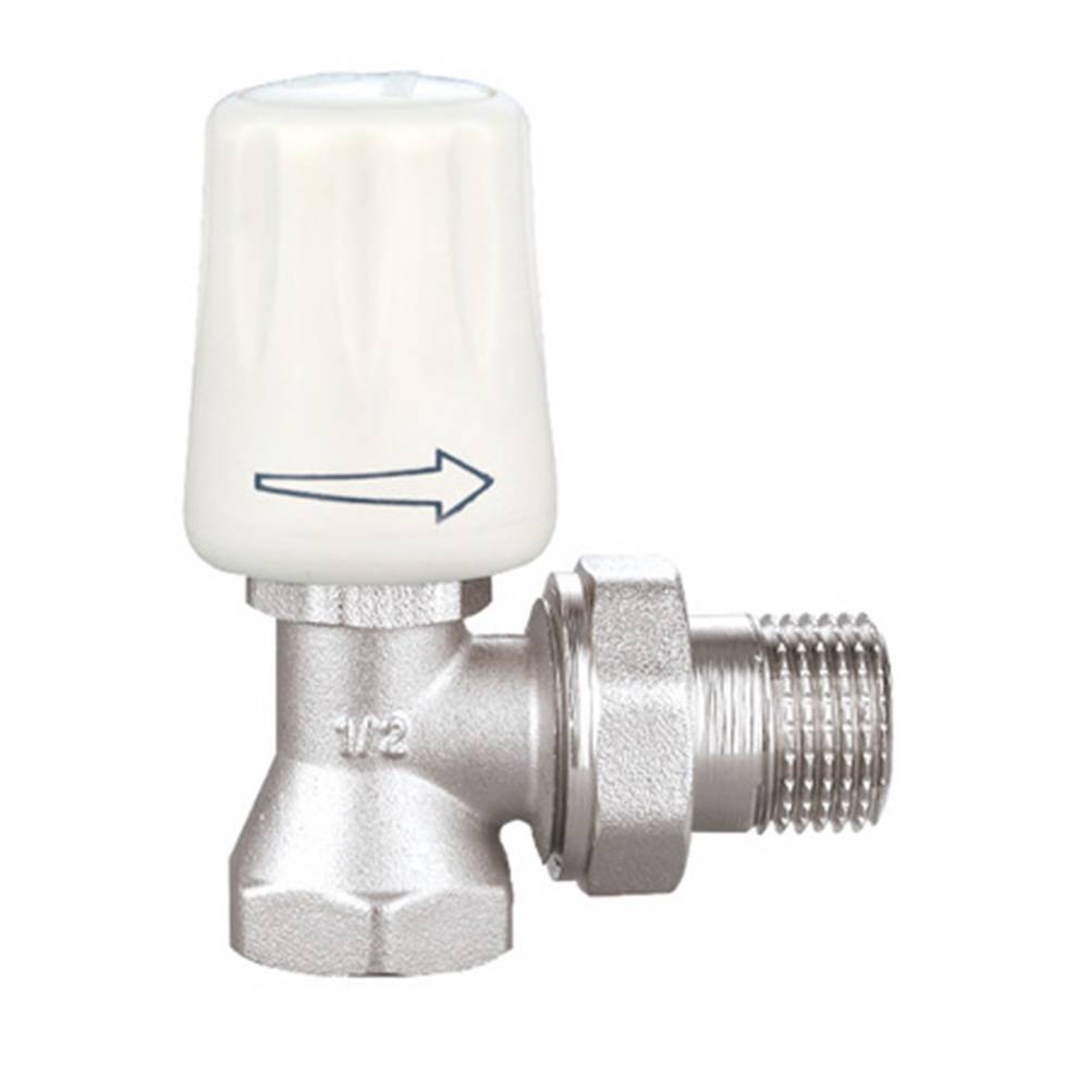 Кран латунний вентильний для підключення радіаторів кутовий 3/4 Double-lin | 78-116