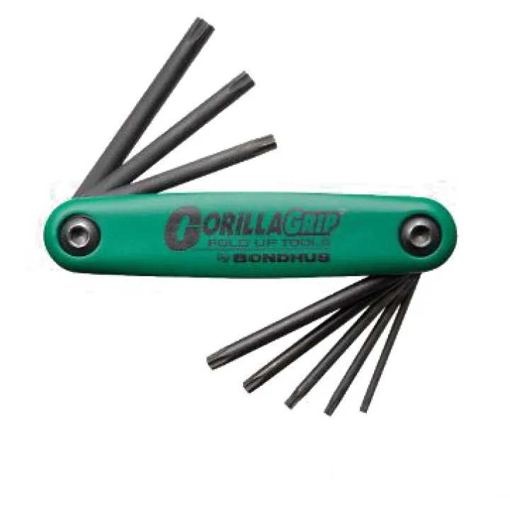 Набор ключей BONDHUS ( БОНДХУС ) Tamper Resistant TORX GorillaGrip Fold Ups 12636
