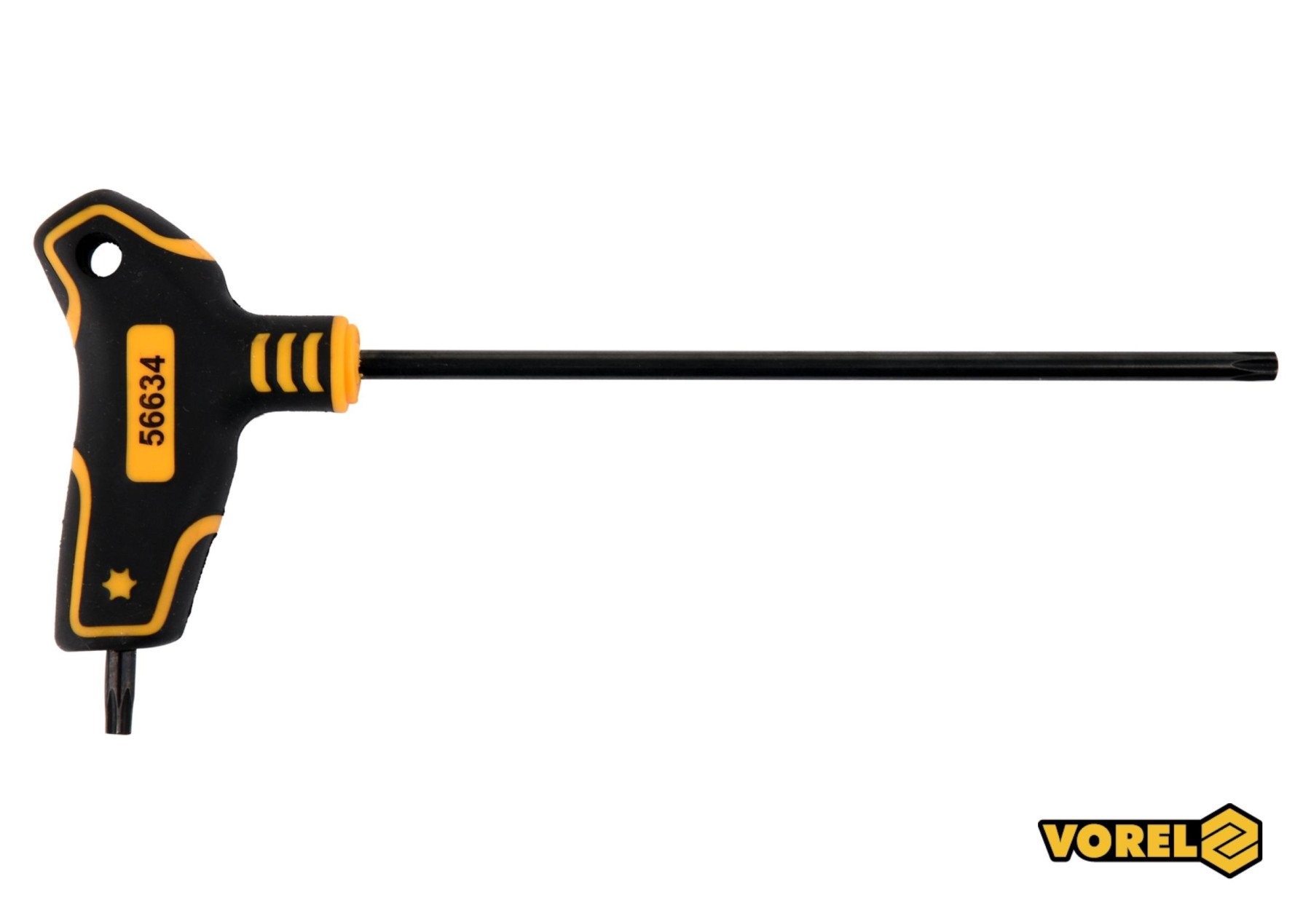 VOREL Ключ TORX : тип "Т", Т27 x 150 x 90 мм, Cr-V 6150  | 56634