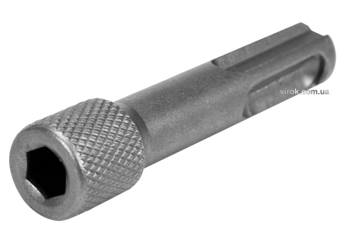 VOREL Тримач-адаптер насадок : SDS+ - HEX 1/4" (6,35 мм), L= 60 мм  | 23460