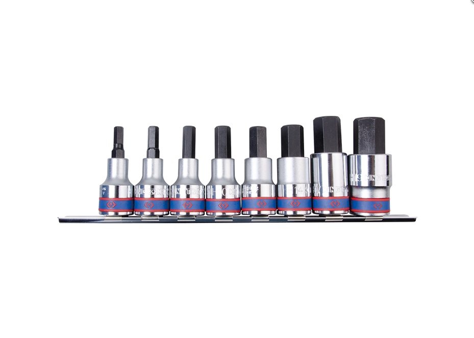 KING TONY Набор шестигранников 1/2 (6-19мм) в держателе | 4108PR10