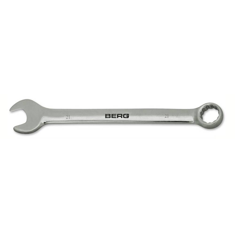 Ключ ріжково-накидний Cr-V 21мм Berg | 48-315