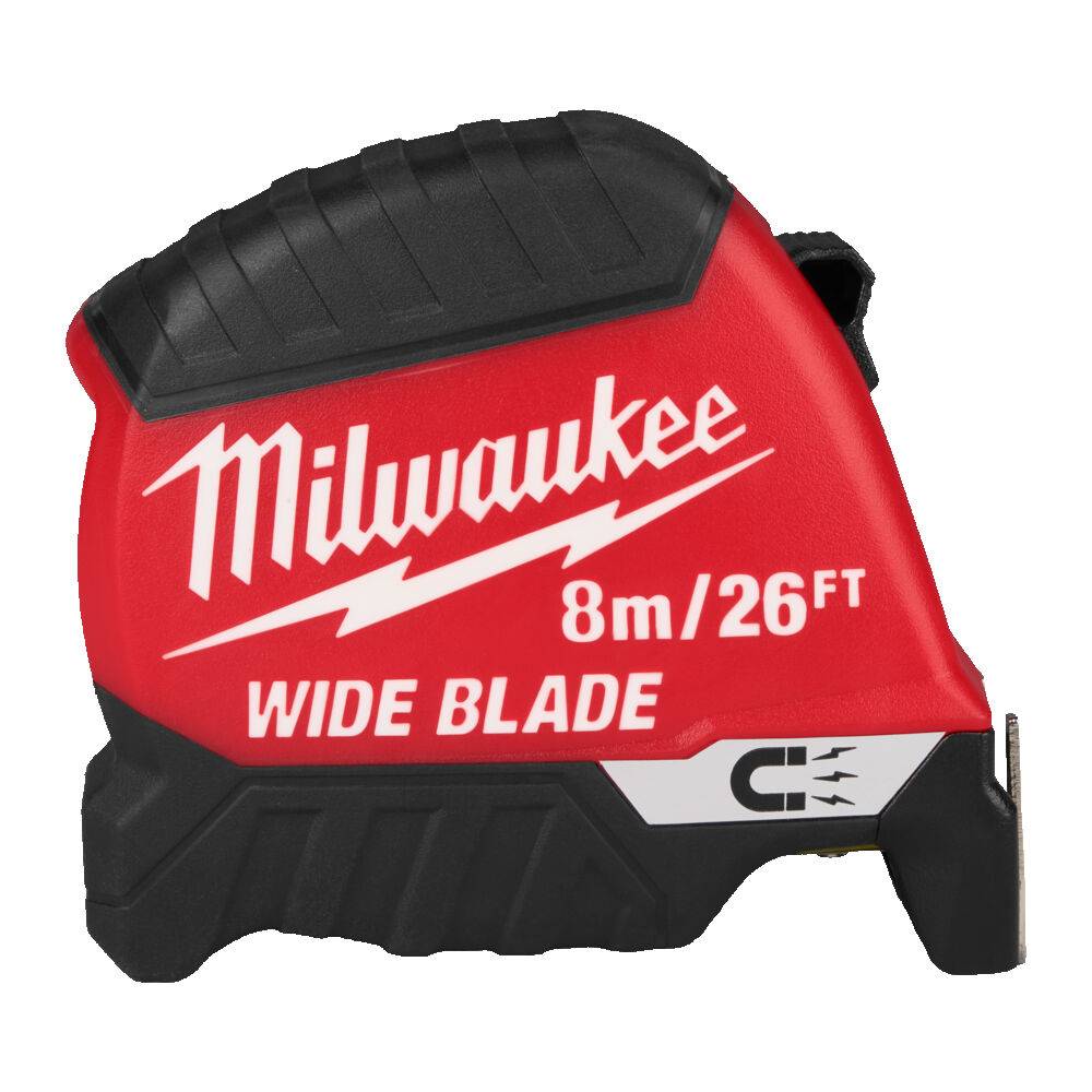 MILWAUKEE Рулетка магнитная WIDE BLADE MAGNETIC (Gen2), 8м/26фт (35мм)