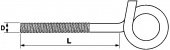 Винт-крюк качельный с метрической резьбой 12х80 (упаковка 4 шт.)