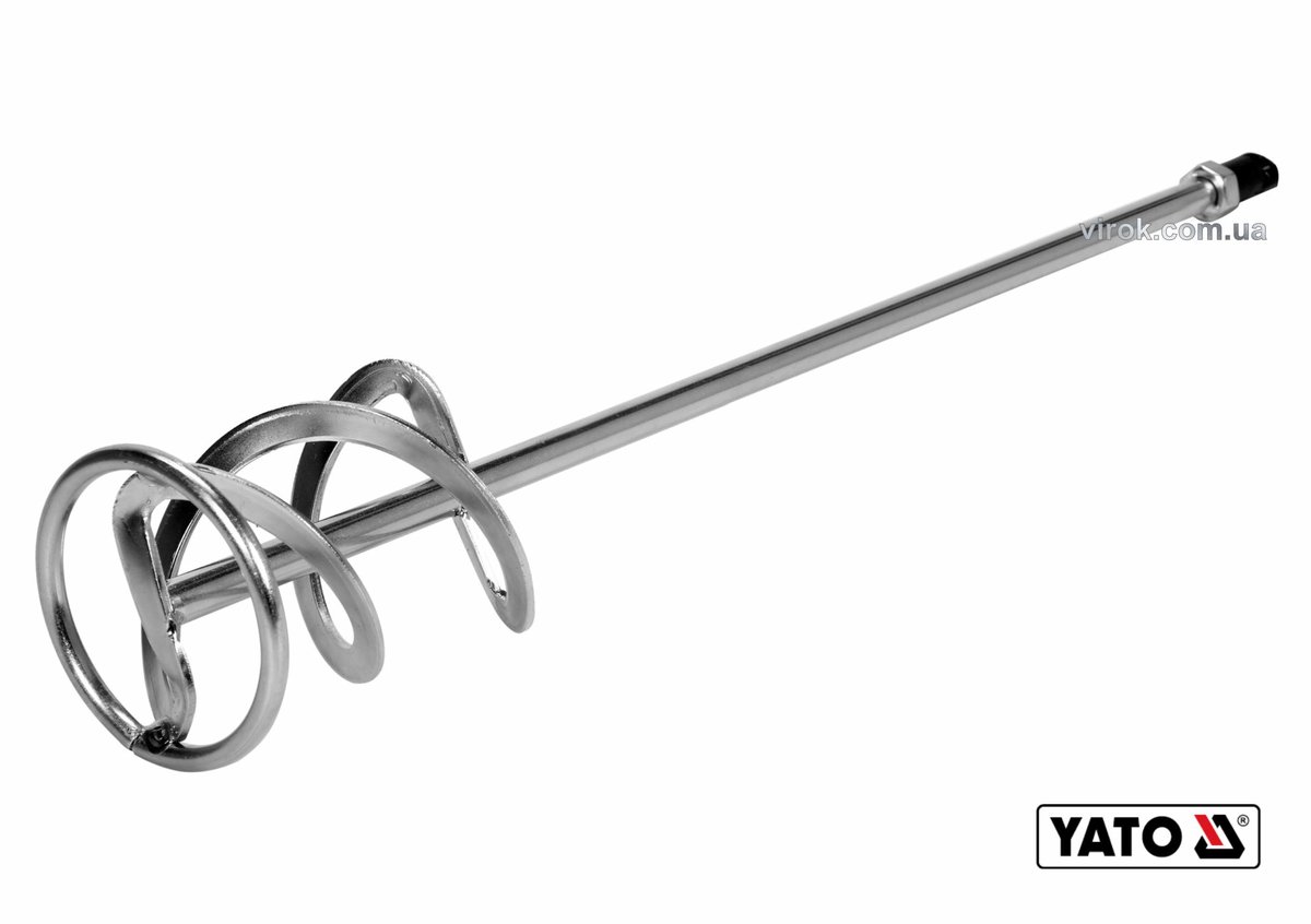 YATO Міксер спіральний подвійний для буд. сумішей оцинкований YATO : Ø100 x600 мм, M14, max 10-20 кг
