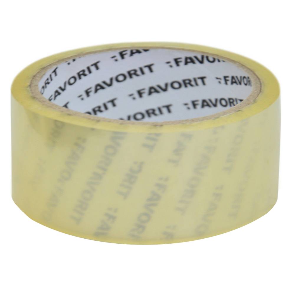 Стрічка клейка прозора 48мм х 200м Favorit | 10-590