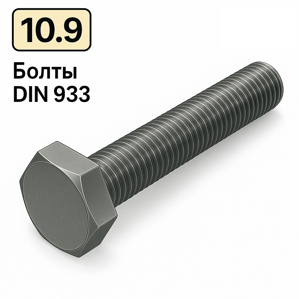 Болт DIN 933 M24x120 10,9 цинк платковий