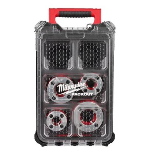 MILWAUKEE Набір головок для нарізання різблення, (для FPT114) (4шт), PACKOUT | 4932480250