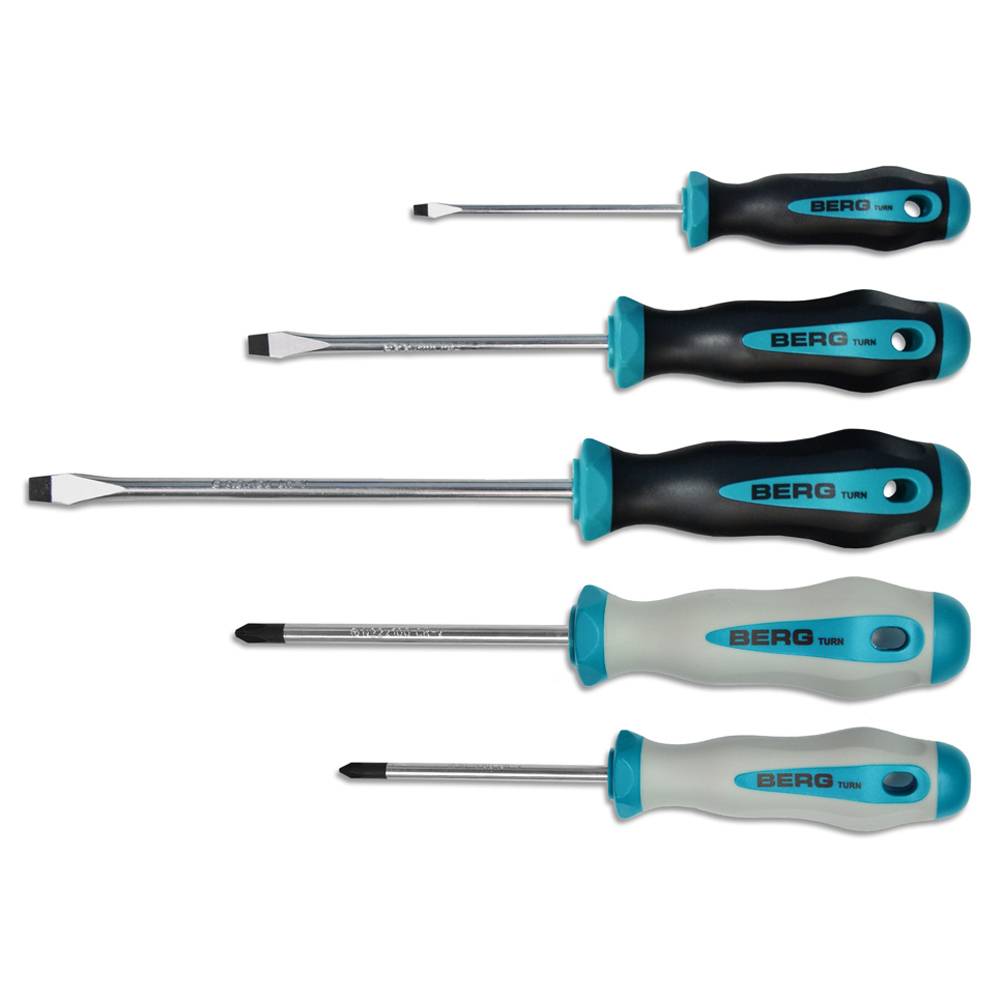 Набір викруток, Cr-V, 5шт, Turn Berg | 47-517