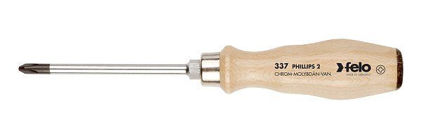 FELO Отвертка ударная PZ3х150х120 мм деревянная ручка // 33630590