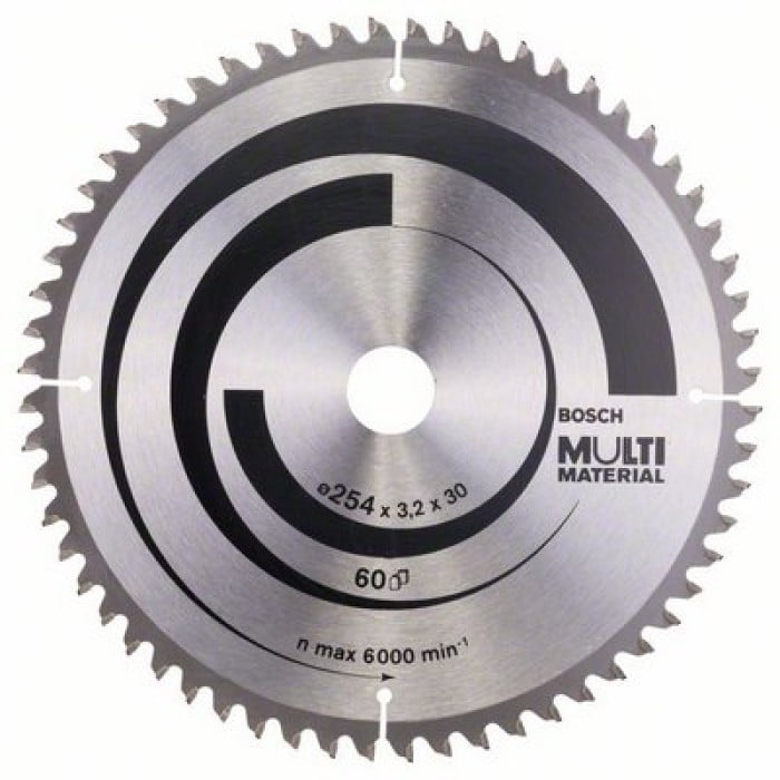 Пиляльний диск Bosch Multi Material (254х30х60Т) (2608640449)