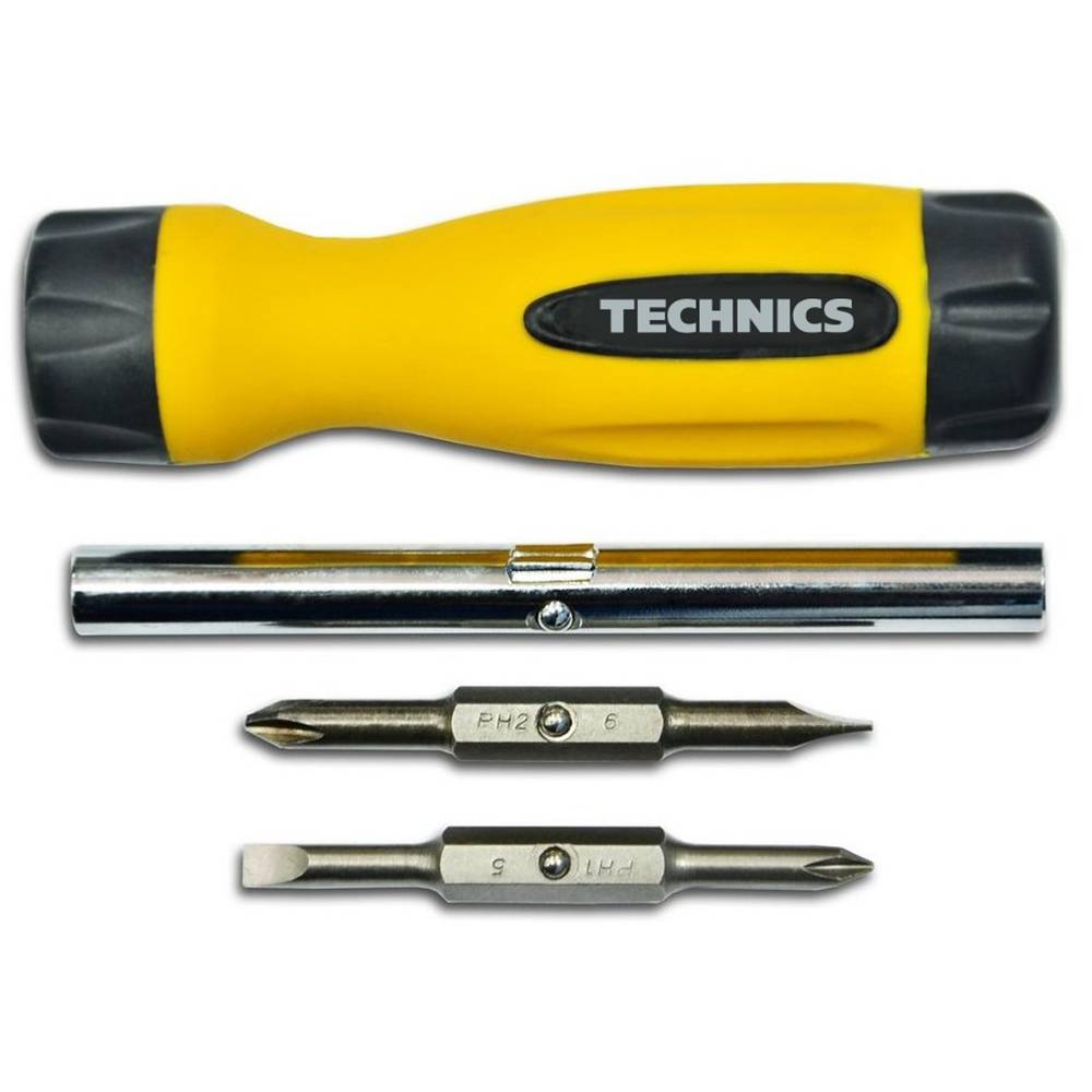 Викрутка з насадками + подовжувач Technics | 47-390