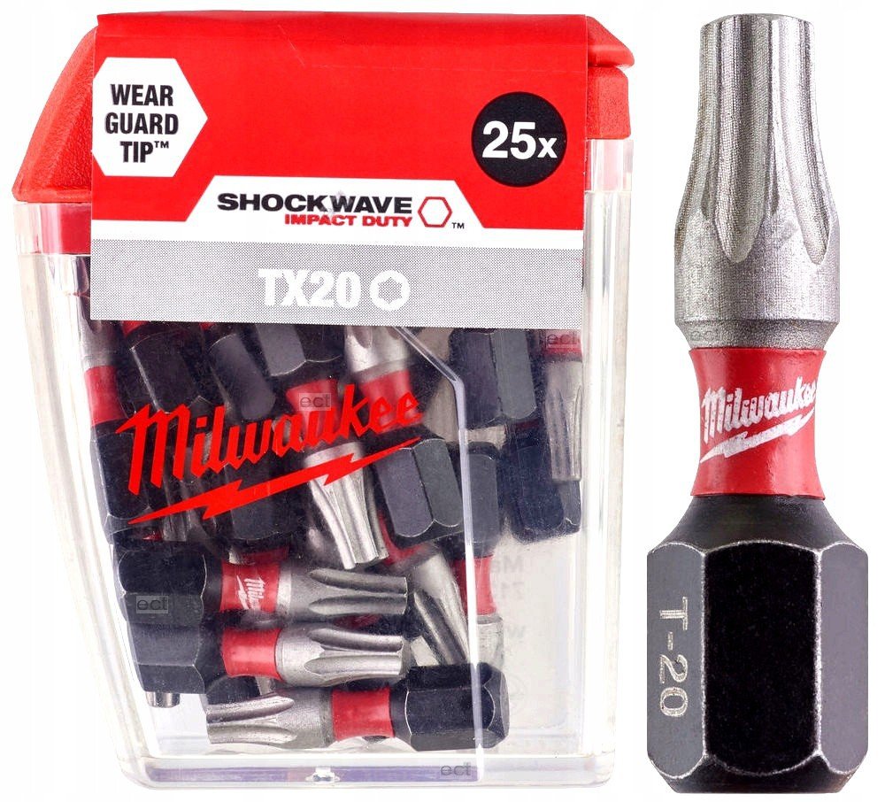 MILWAUKEE Біта SHOCKWAVE , TX20, 25мм, (25шт) | 4932430875