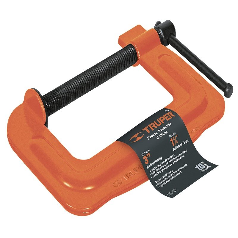 TRUPER PTR-3 Струбцина, С-видна, Штамп, 76мм