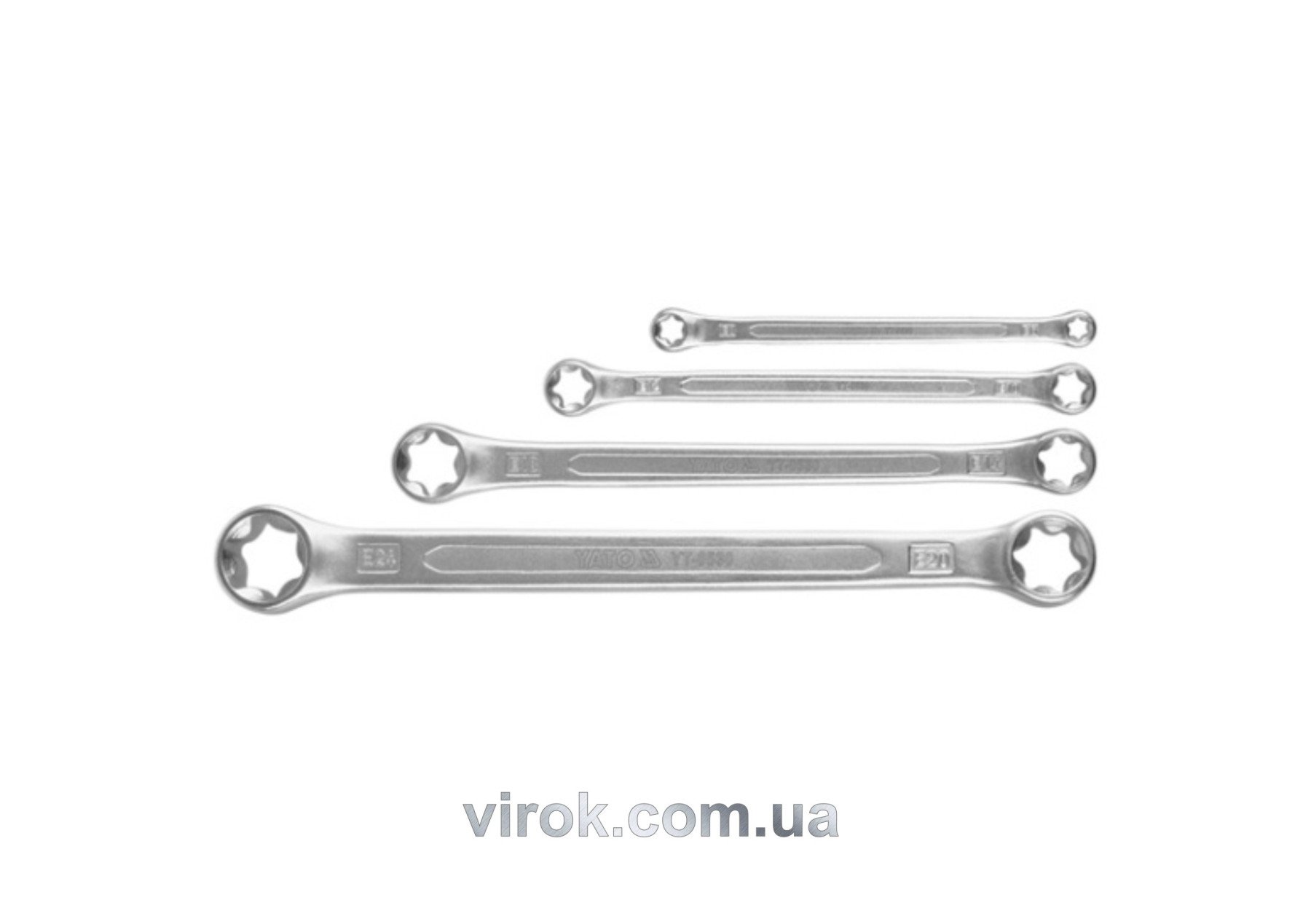 YATO Ключі накидниі YATO : "TORX" Е6-Е24, Набір 4шт.  | YT-0530