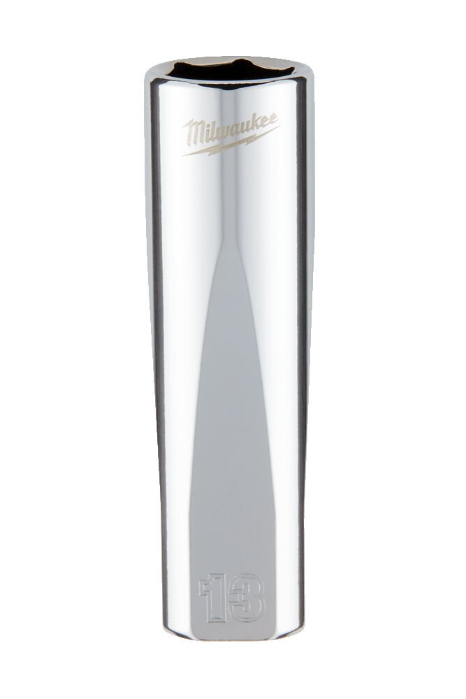 MILWAUKEE Головка хромована метрична подовжена 3/8'', 13мм | 4932478357