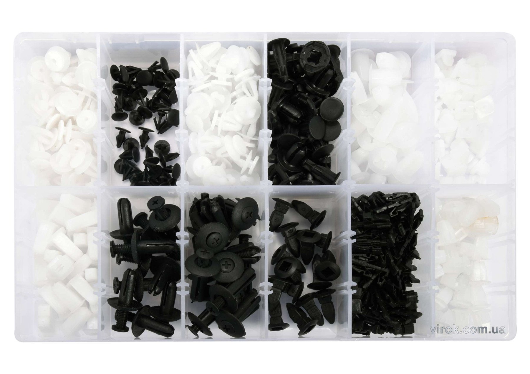 YATO Шпинки для автосалоної обшивки MITSUBISHI YATO, різні, 12 типорозмірів, 370 шт.  | YT-06659