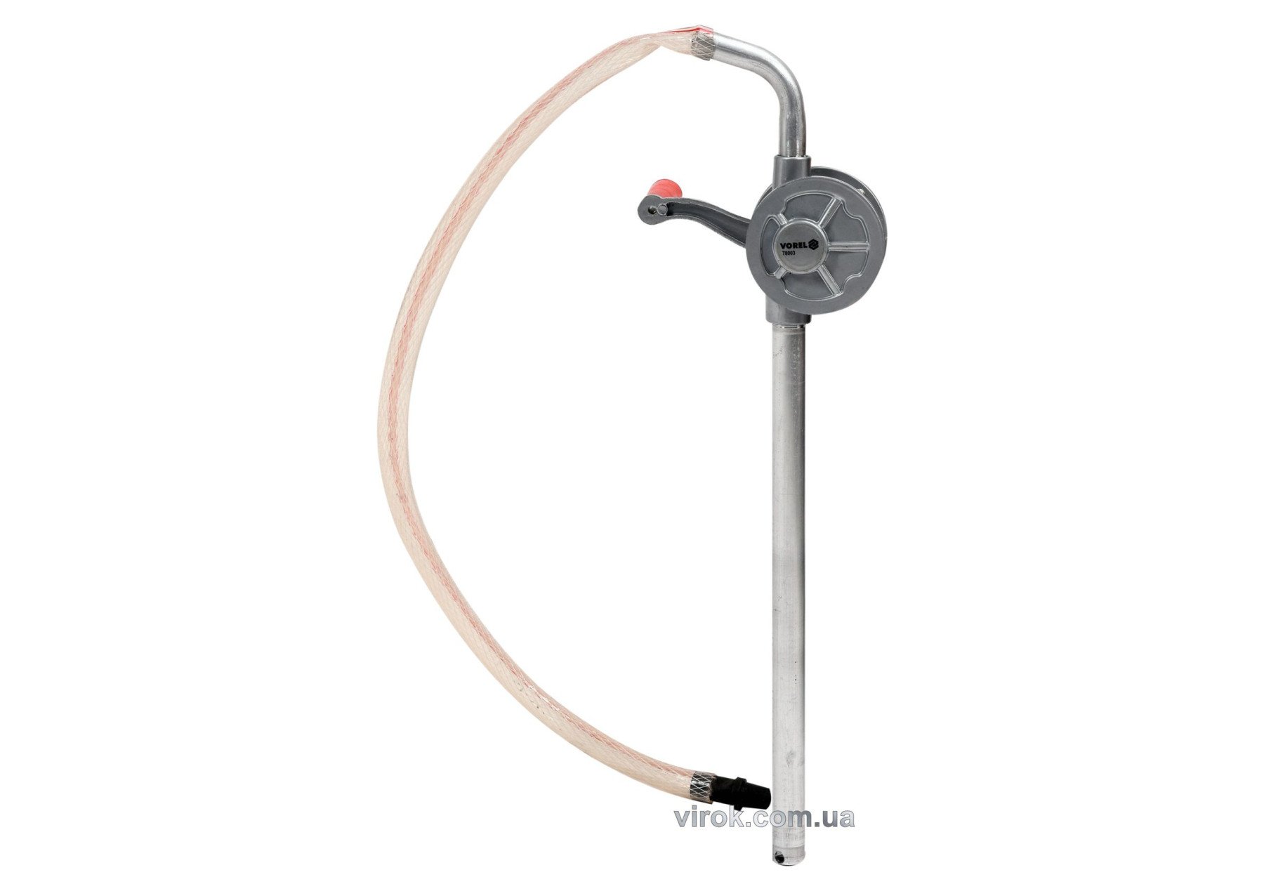 Помпа-міні ручна ротаційна для перекачки оливи VOREL; алюмін., продукт.-15 л/хв, Ø=20мм, l=33см [20]